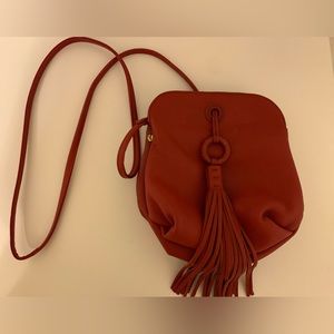 HOBO red Birdy crossbody